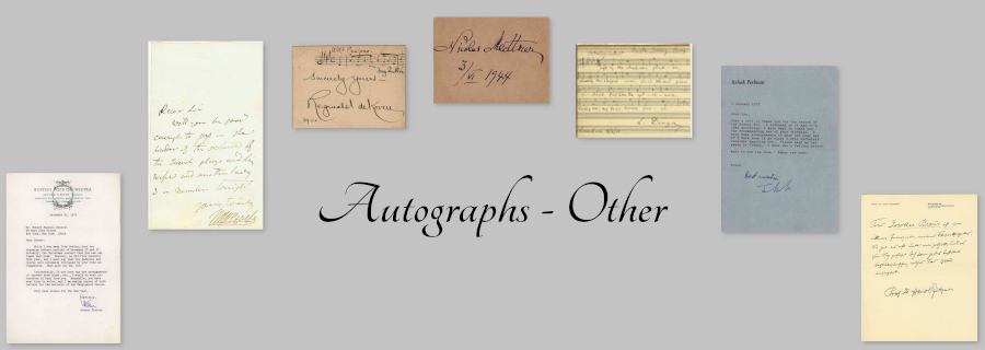 Autographs - Other