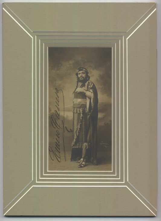 Caruso, Enrico - Photograph in costume as Samson Signed