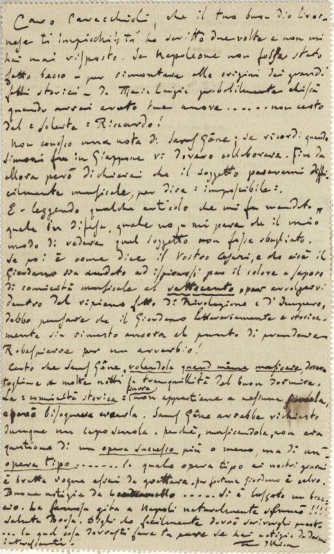 Illica, Luigi - Autograph Letter - (1815)