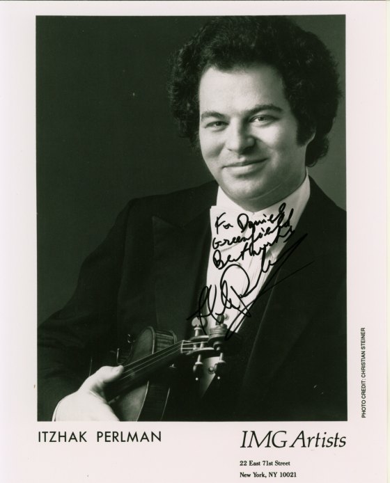 Perlman, Itzhak - Photograph Signed