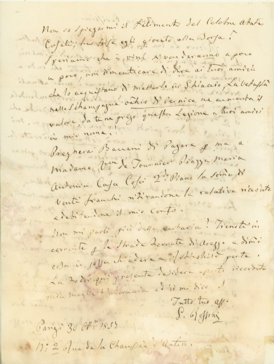 Rossini, Gioacchino - Autograph Letter - (4212)