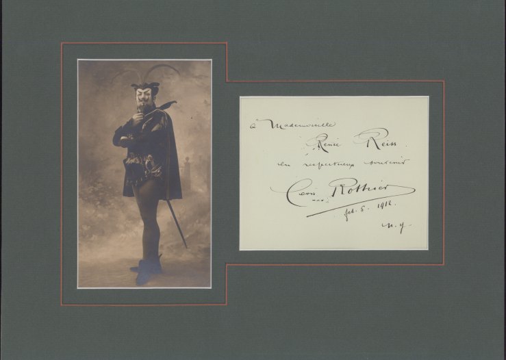 Rothier, Léon - Ensemble with Signature and Photograph as