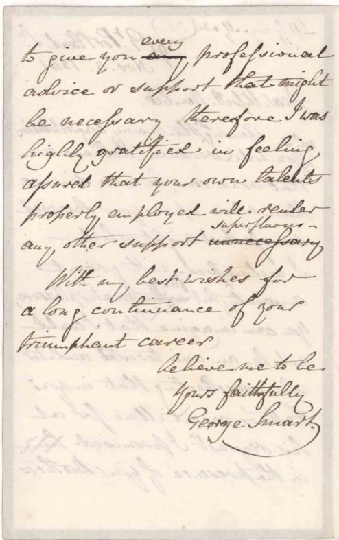 Smart, George - Autograph Letter Signed