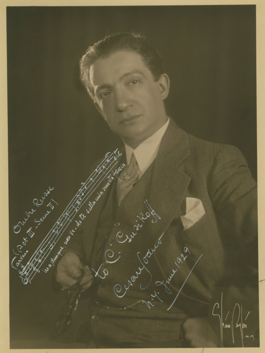 Sodero, Cesare - Photo With Autograph Musical Quotation - (2425)