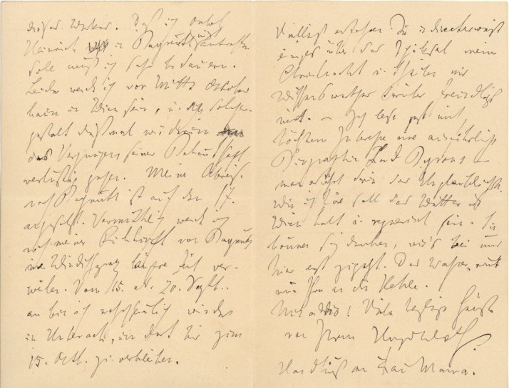 Wolf, Hugo - Autograph Letter - (336)
