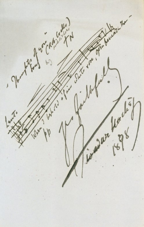 Nachez, Tivadar - Autograph Musical Quotation Signed