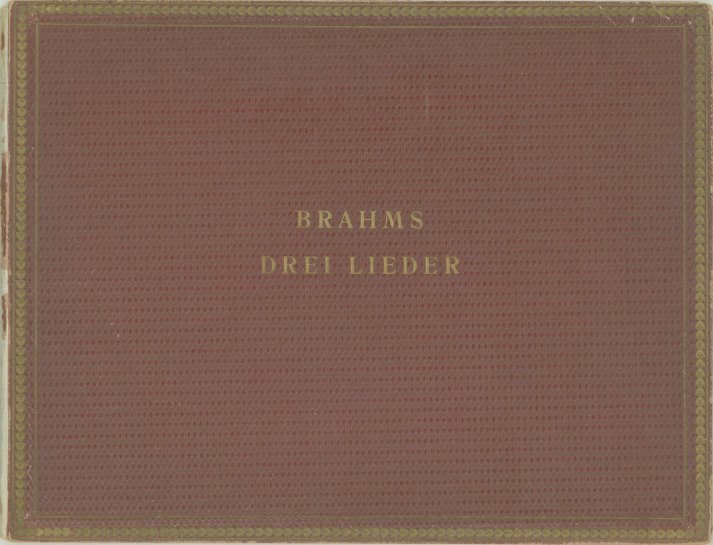 Brahms, Johannes - Lieder, "Mainacht", "Sapphische Ode", "Nachtwandler".