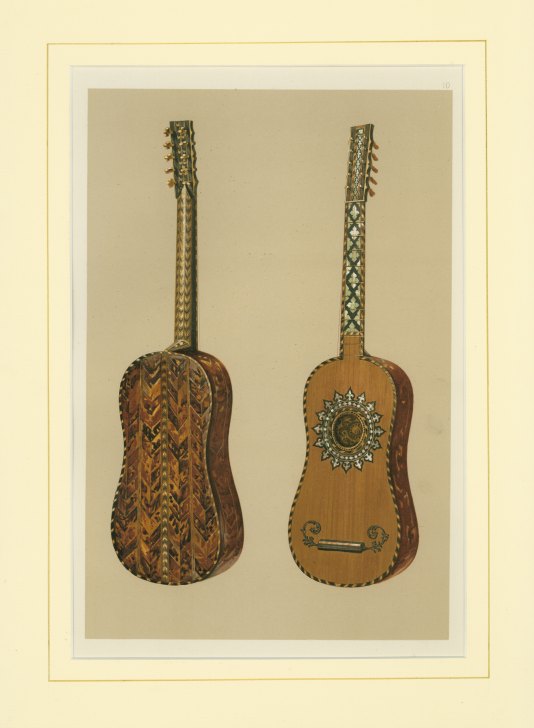Guitar - Chromolithograph - Gibb, William - (5569)