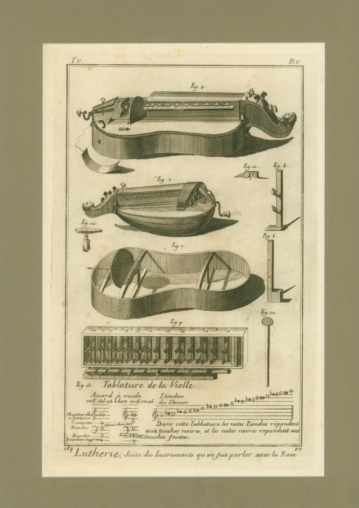 HURDY-GURDY - ENGRAVED PLATES - Diderot et d'Alembert - 18th-century