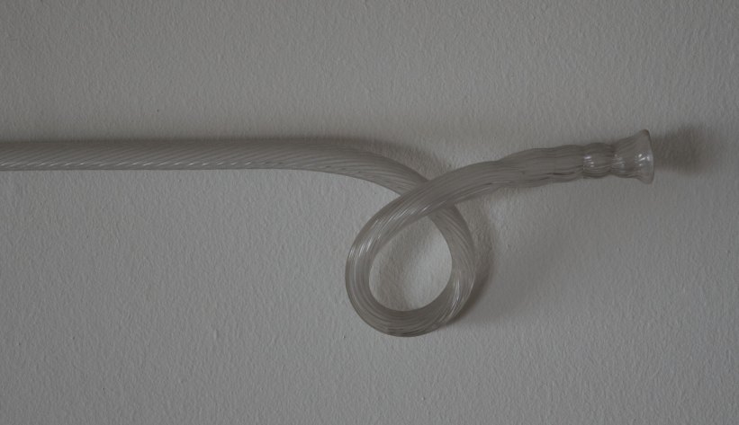 Trumpet - Clear Glass - 19th-cenutury Glass Trumpet. - (4324)