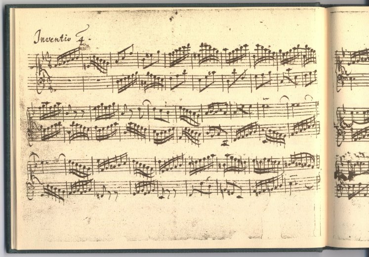 BACH - MANUSCRIPT FACSIMILE - Bach, Johann Sebastian - Inventionen und