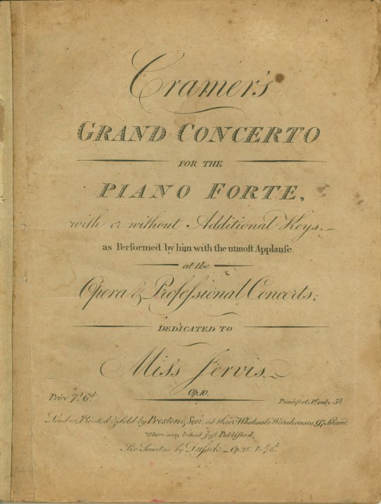 Cramer, J.B. - Cramer's Grand Concerto for the Piano Forte, with or