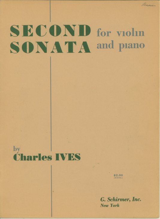 Ives, Charles - Second Sonata for Violin and Piano