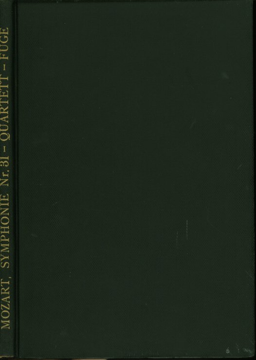 Mozart, W.A. - Symphony No. 31, "Paris", K297, And Adagio & Fugue, K546, Arranged For String Quartet... - (4637)
