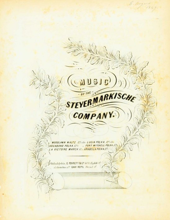 Rziha, Francis - Music of the Steyermarkische Company. Fort Mitchell