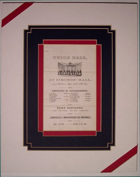 Union Ball - Fund-Raising Concert Announcement. - (971)