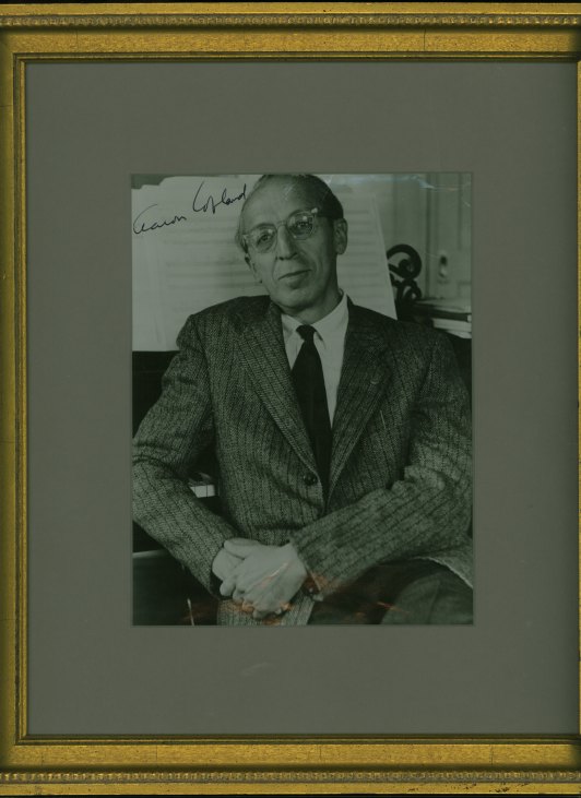 Copland, Aaron - Photograph Signed - (5723)