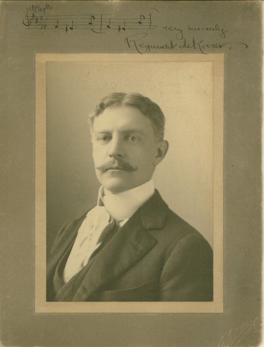 De Koven, Reginald - Photograph with Autograph Musical Quotation Signed