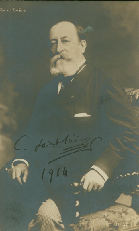 Saint-Saëns, Camille - Postcard Photograph Signed - (5784)
