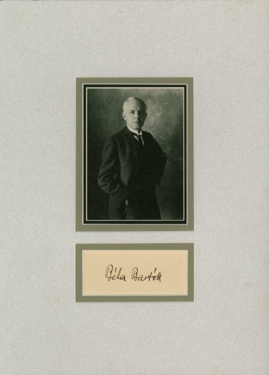 Bartók, Béla - Ensemble with Photo and Signature