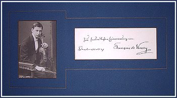 Vecsey, F. Von - Ensemble With Autograph Sentiment - (665)
