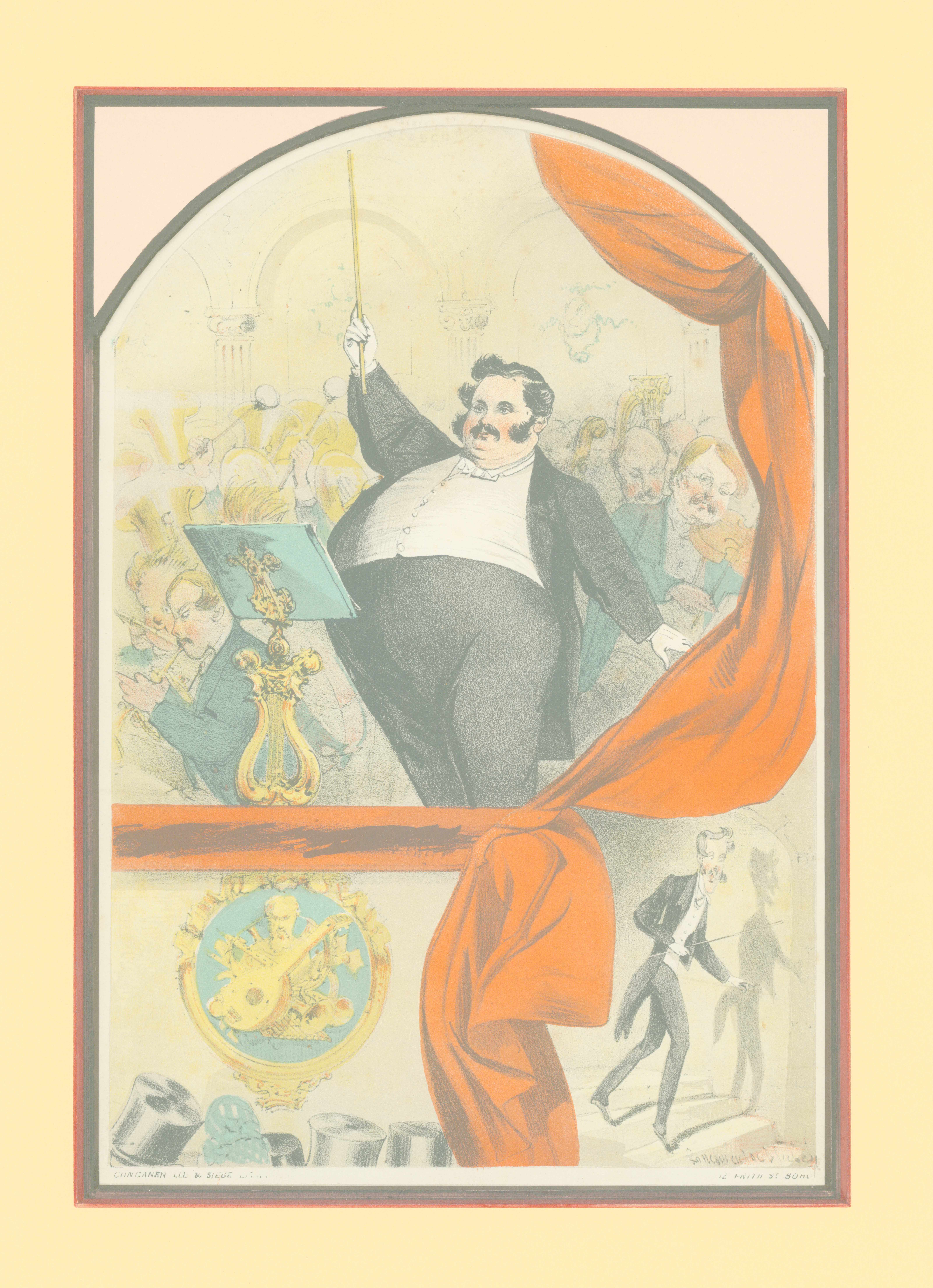 Conductor - Victorian Caricature - "The Banting Quadrille". - (7401)