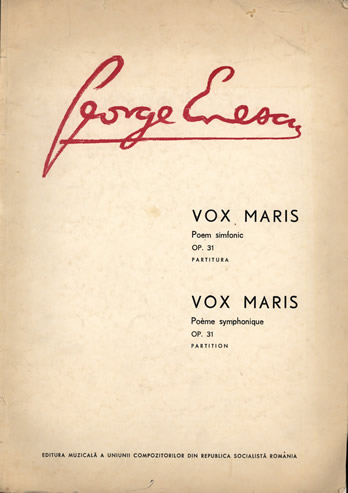 Enesco, Georges - Vox Maris, Poem Simfonic, Op. 31.  Full Score
