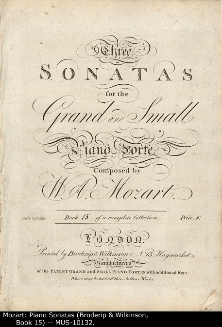 Mozart, W.A. - Piano Sonatas, K309, 281, 279, "Three Sonatas for the