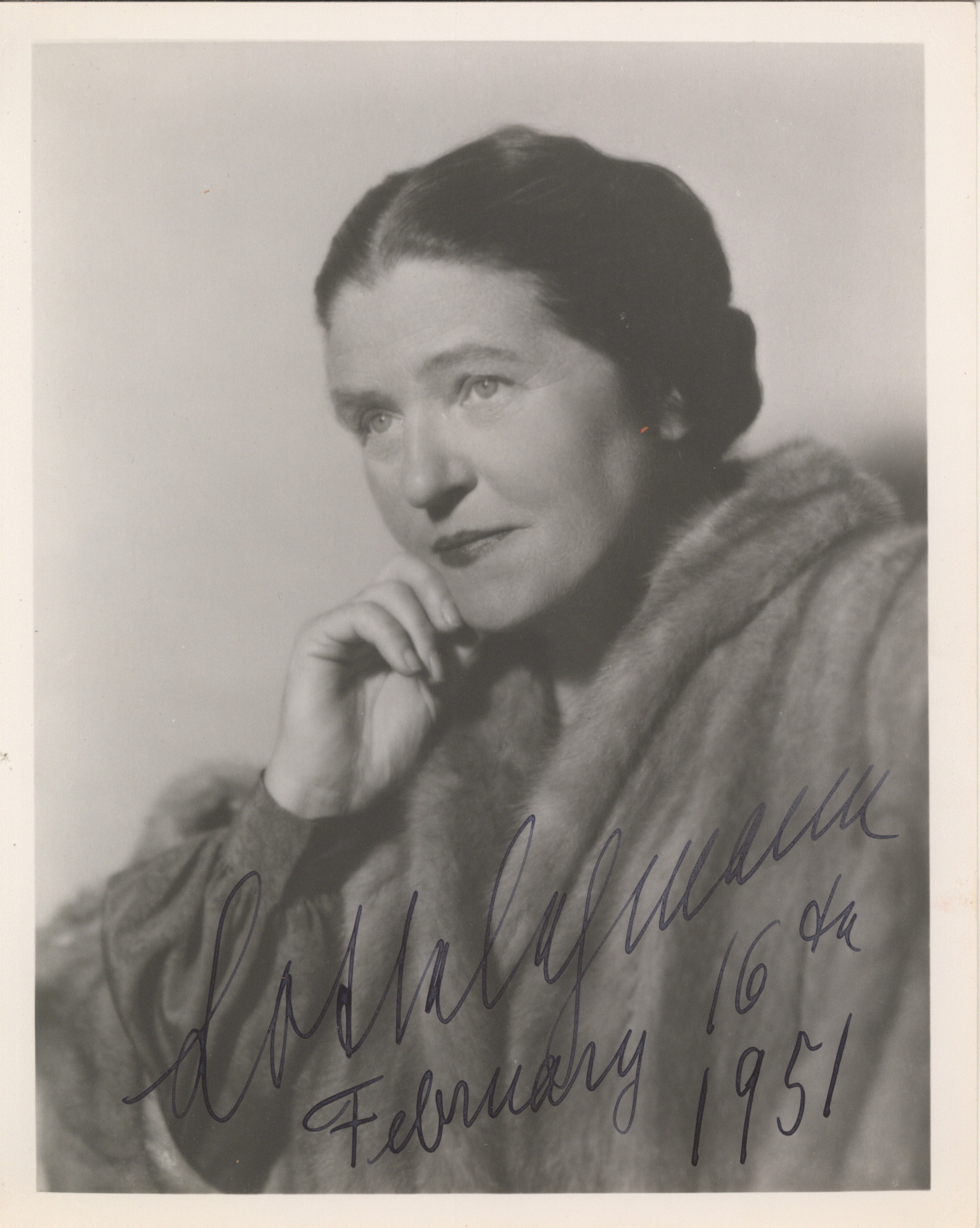 Lehmann, Lotte - Photograph Signed
