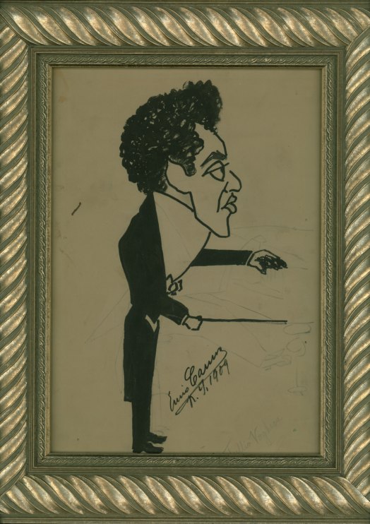 Caruso, Enrico - Caricature of Tullio Voghera Signed