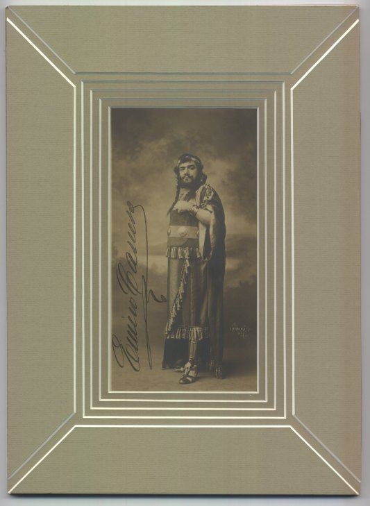 Caruso, Enrico - Photograph in Samson Costume Signed