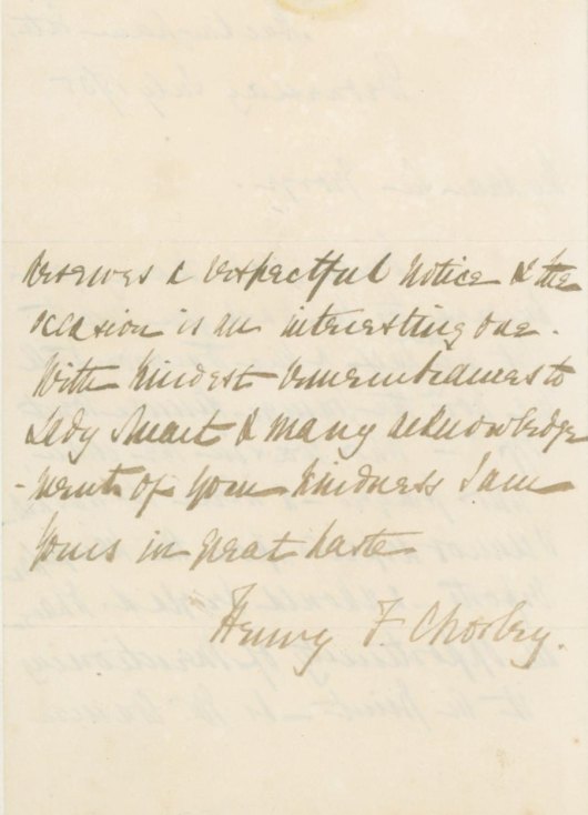 Chorley, Henry F. - Autograph Letter Signed