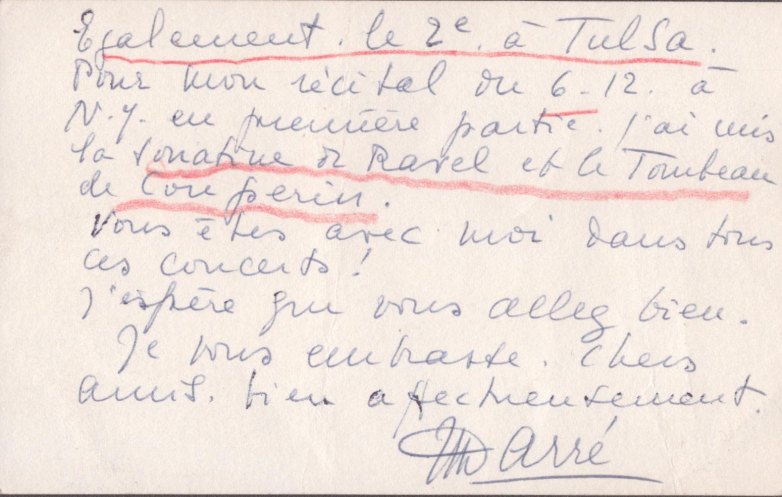 Darré, Jeanne-Marie - Autograph Letter Signed