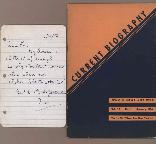 Gershwin, Ira - Autograph Letter Signed