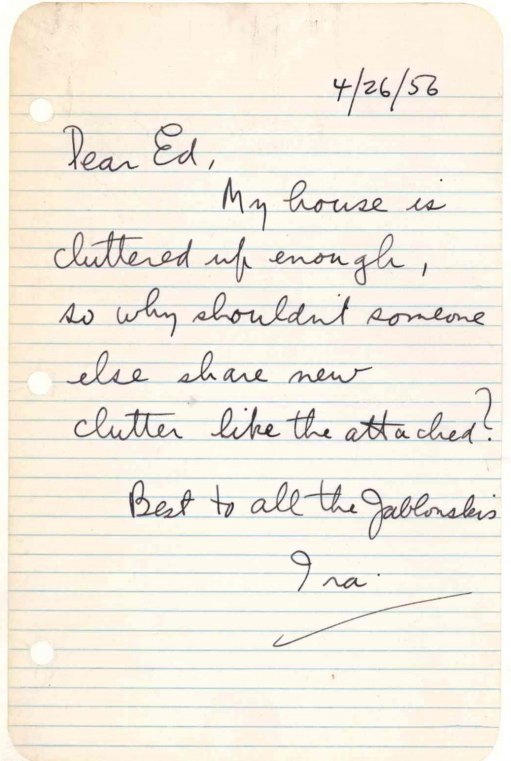 Gershwin, Ira - Autograph Letter Signed