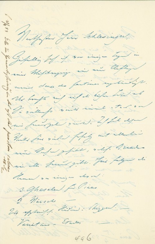 Hiller, Ferdinand - Autograph Letter Signed