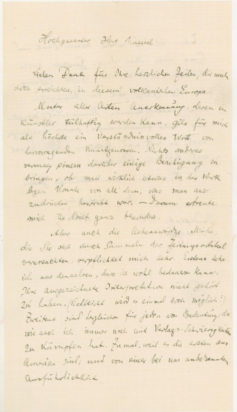 Kodály, Zoltán - Autograph Letter Signed