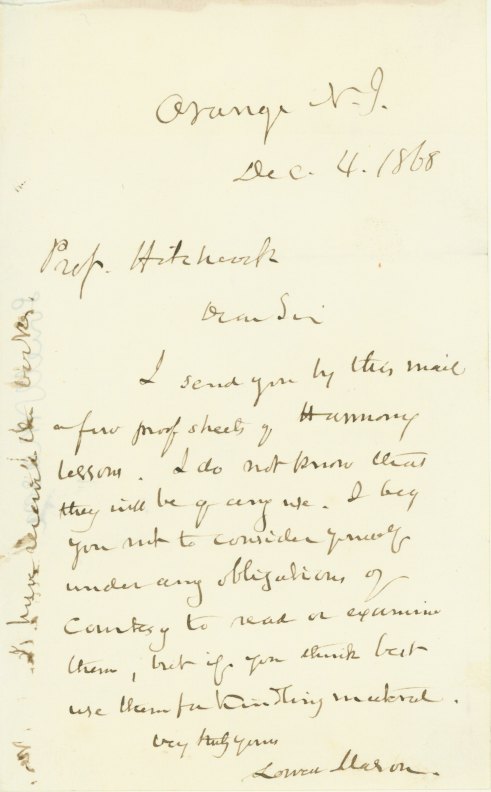 Mason, Lowell - Autograph Letter Signed