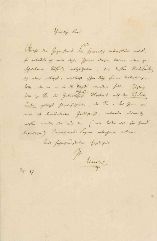 Nicolai, Otto - Autograph Letter Signed