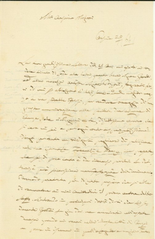 Pacini, Giovanni - Autograph Letter Signed