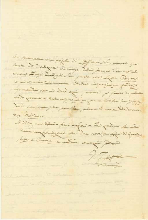 Pacini, Giovanni - Autograph Letter Signed