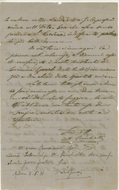 Ponchielli, Amilcare - Autograph Letter Signed
