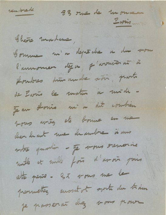 Poulenc, Francis - Autograph Letter Signed