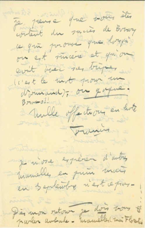 Poulenc, Francis - Autograph Letter Signed