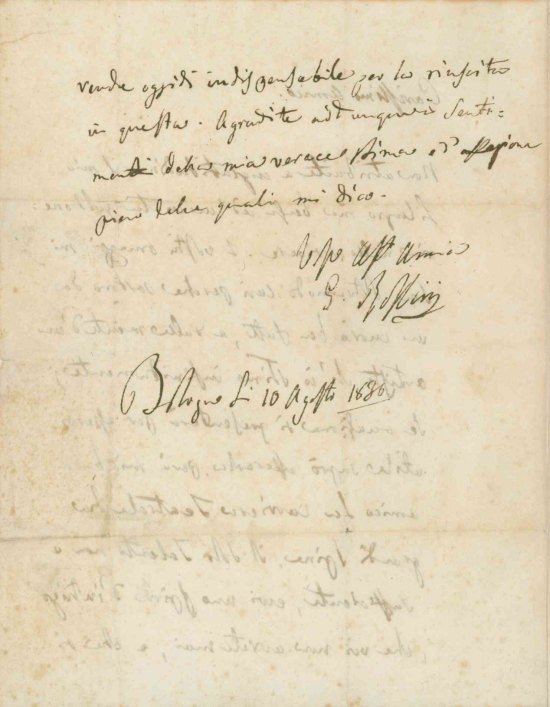 Rossini, Gioacchino - Autograph Letter Signed