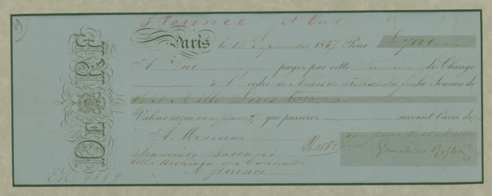 Rossini, Gioacchino - Ensemble with Signed Check and Photographs