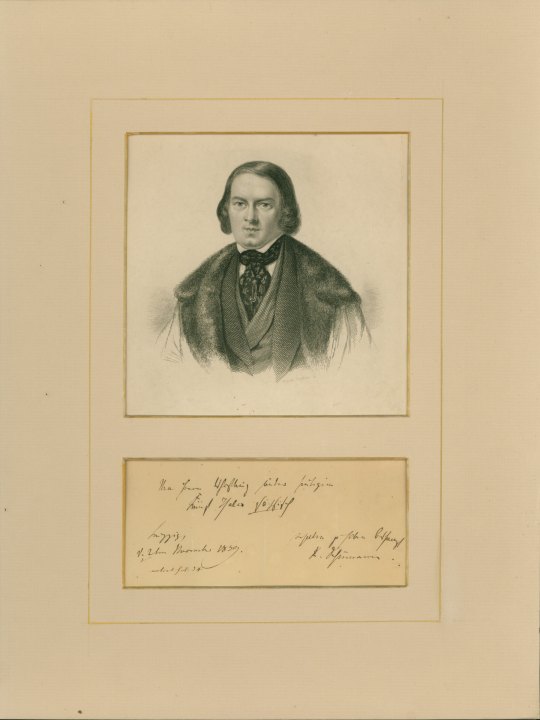 Schumann, Robert - Ensemble with Autograph Receipt Signed