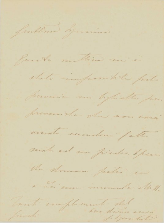 Sgambati, Giovanni - Autograph Letter Signed - (6604)