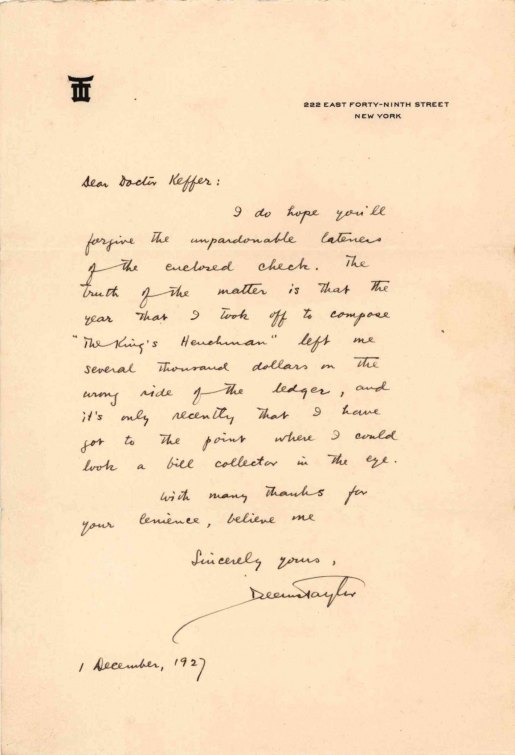 Taylor, Deems - Autograph Letter Signed