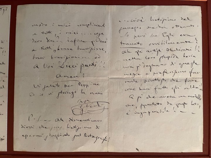 Verdi, Giuseppe - Ensemble with Portrait and Autograph Letter Signed